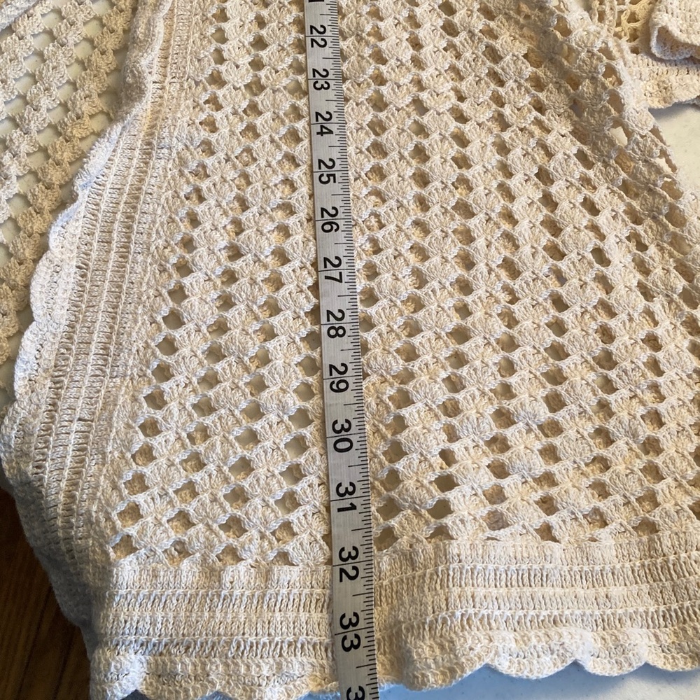 Handmade Boho Crochet Cardigan with Floral Embroidery - Picture 13 of 14